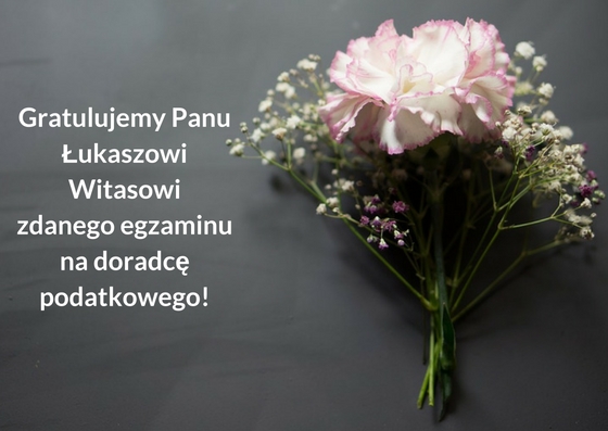 Doradca podatkowy - gratulacje