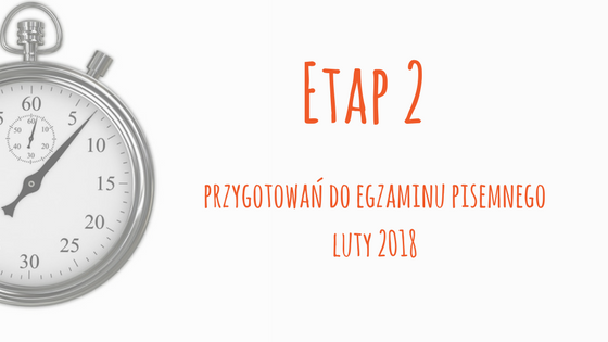przygotowania do egzaminu pisemnego 2018