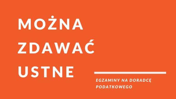 Można zdawać egzaminy ustne na dp.